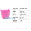 Round Washing Dirty Laudry Basket Household Flexible Collapsible Plastic Laundry Basket